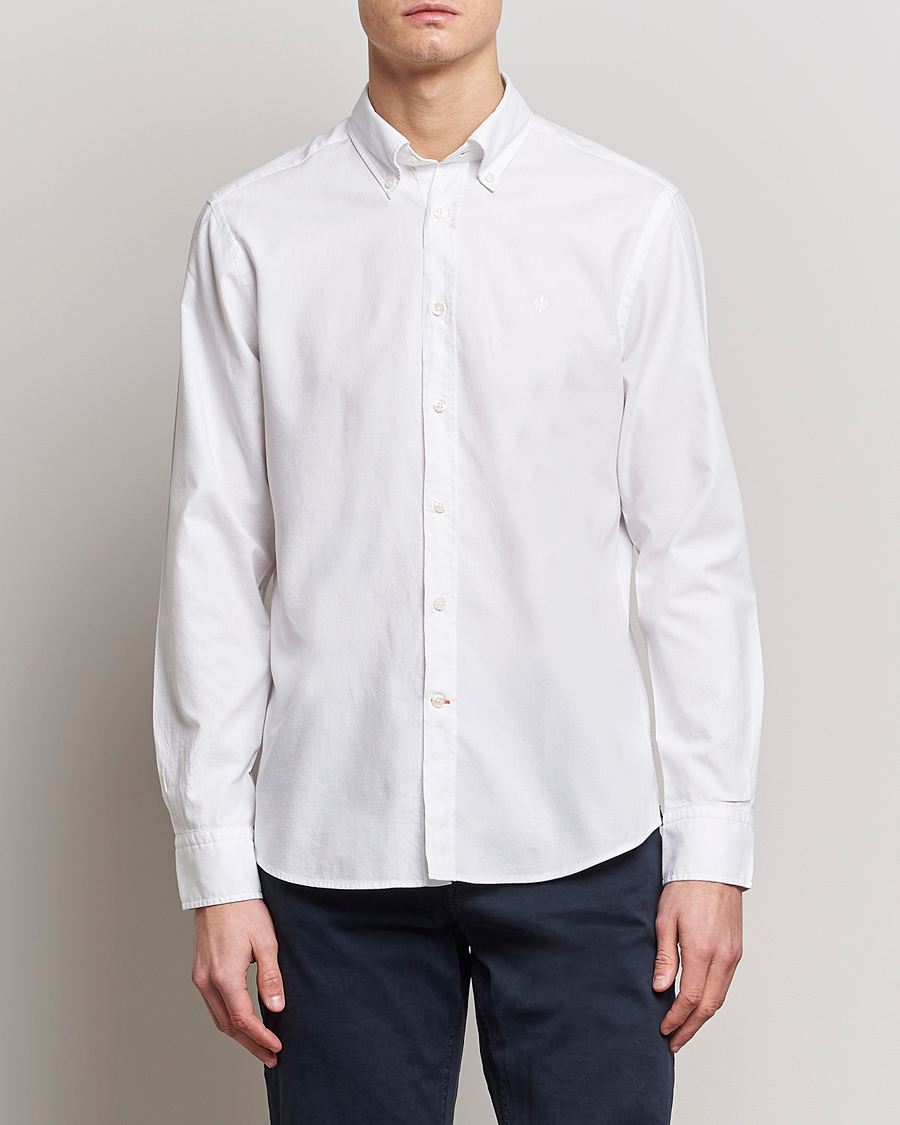 Herren |  | Morris | Structured Washed Button Down Shirt White