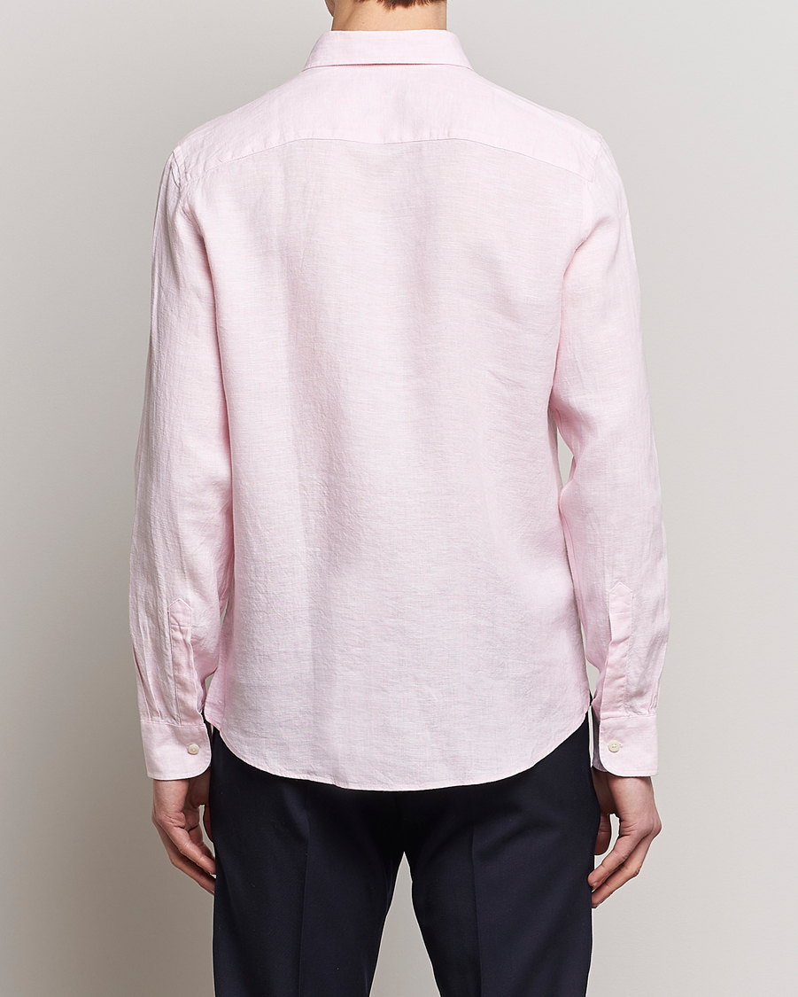 Herren | Hemden | Morris | Douglas Linen Button Down Shirt Pink