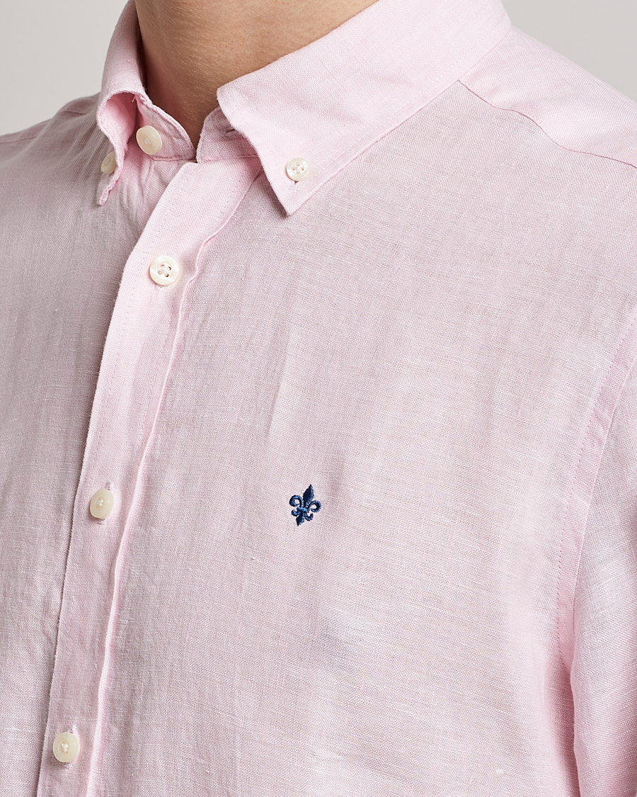 Herren | Hemden | Morris | Douglas Linen Button Down Shirt Pink