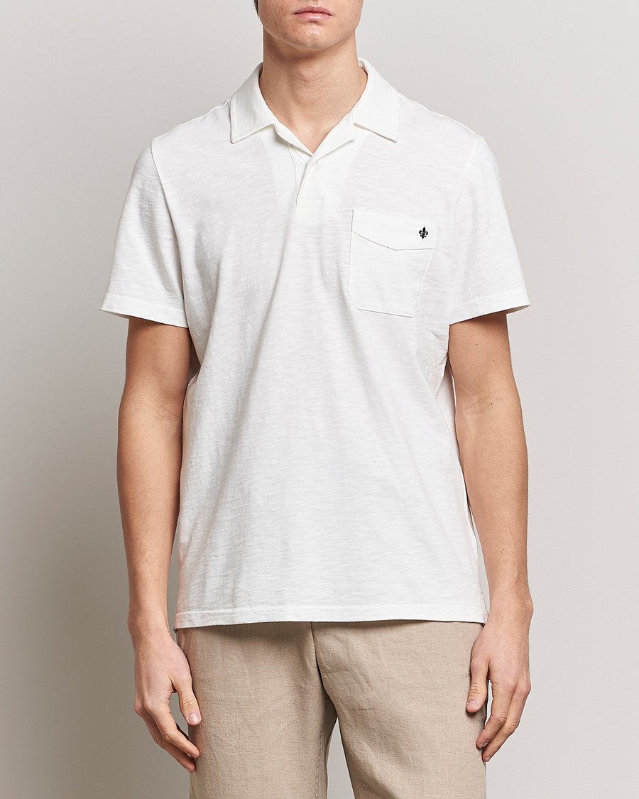 Herren |  | Morris | Clopton Cotton Blend Polo Off White
