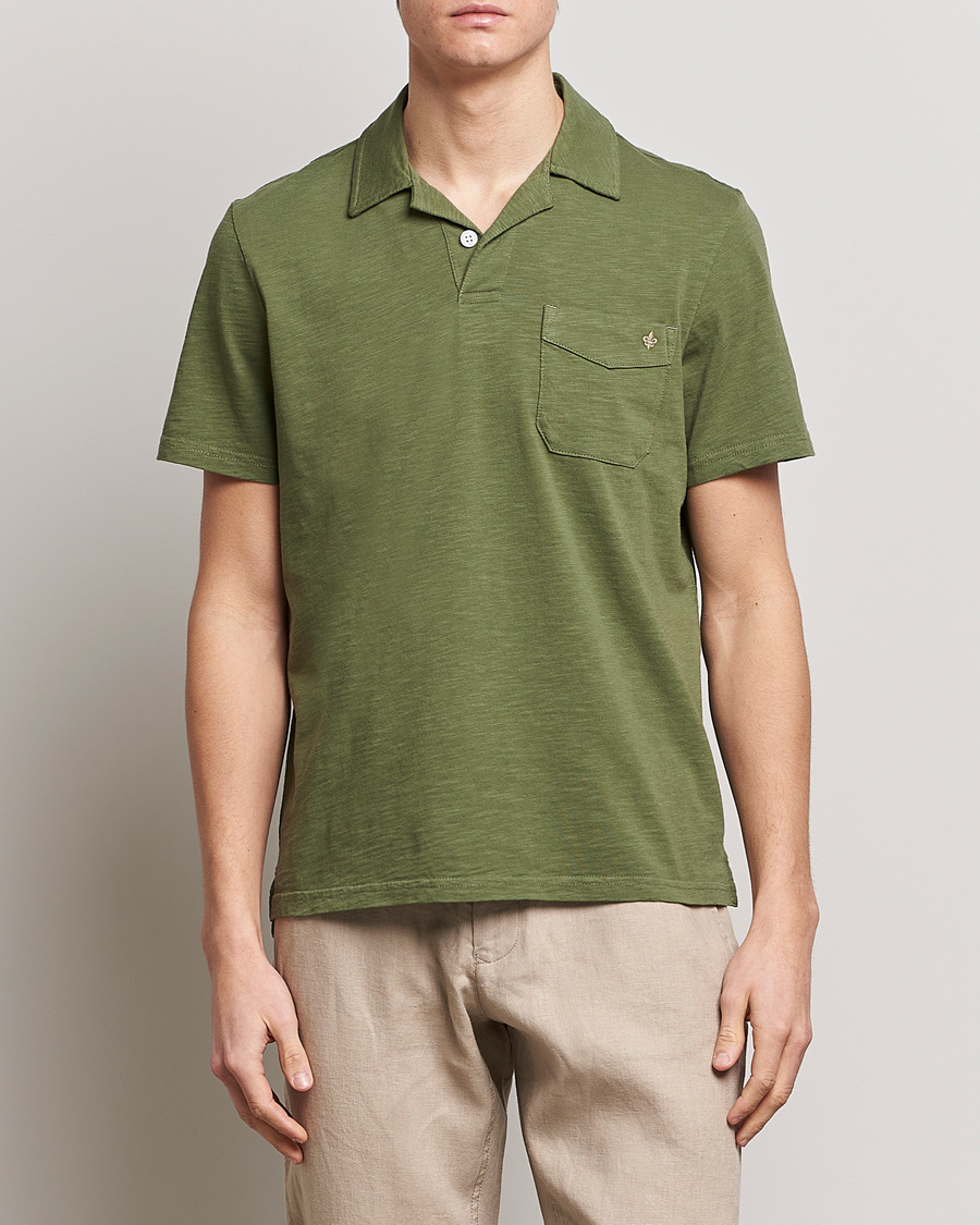Herren |  | Morris | Clopton Cotton Blend Polo Sage Green