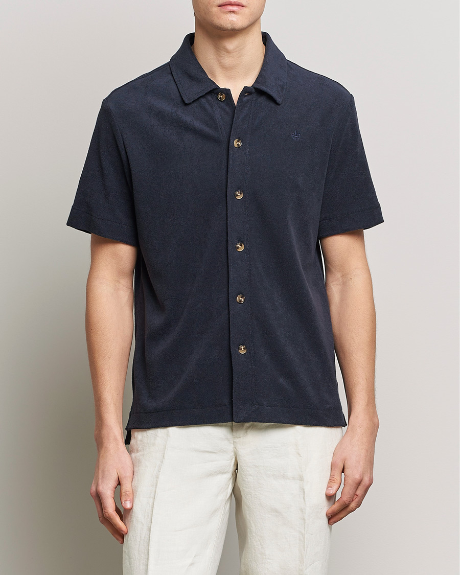 Herren | Terry | Morris | Hunter Terry Short Sleeve Shirt Old Blue