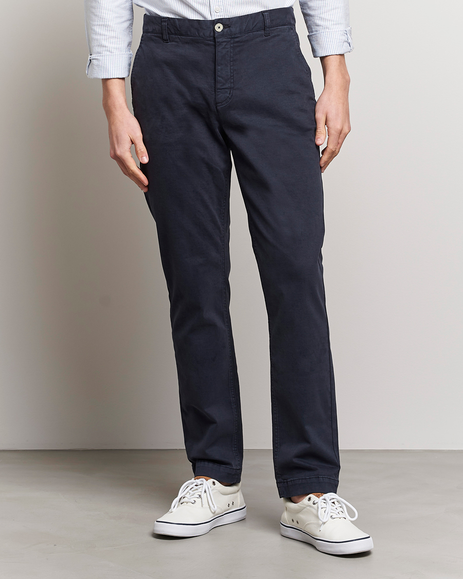 Men |  | Morris | Jeffrey Brushed Stretch Chino Navy