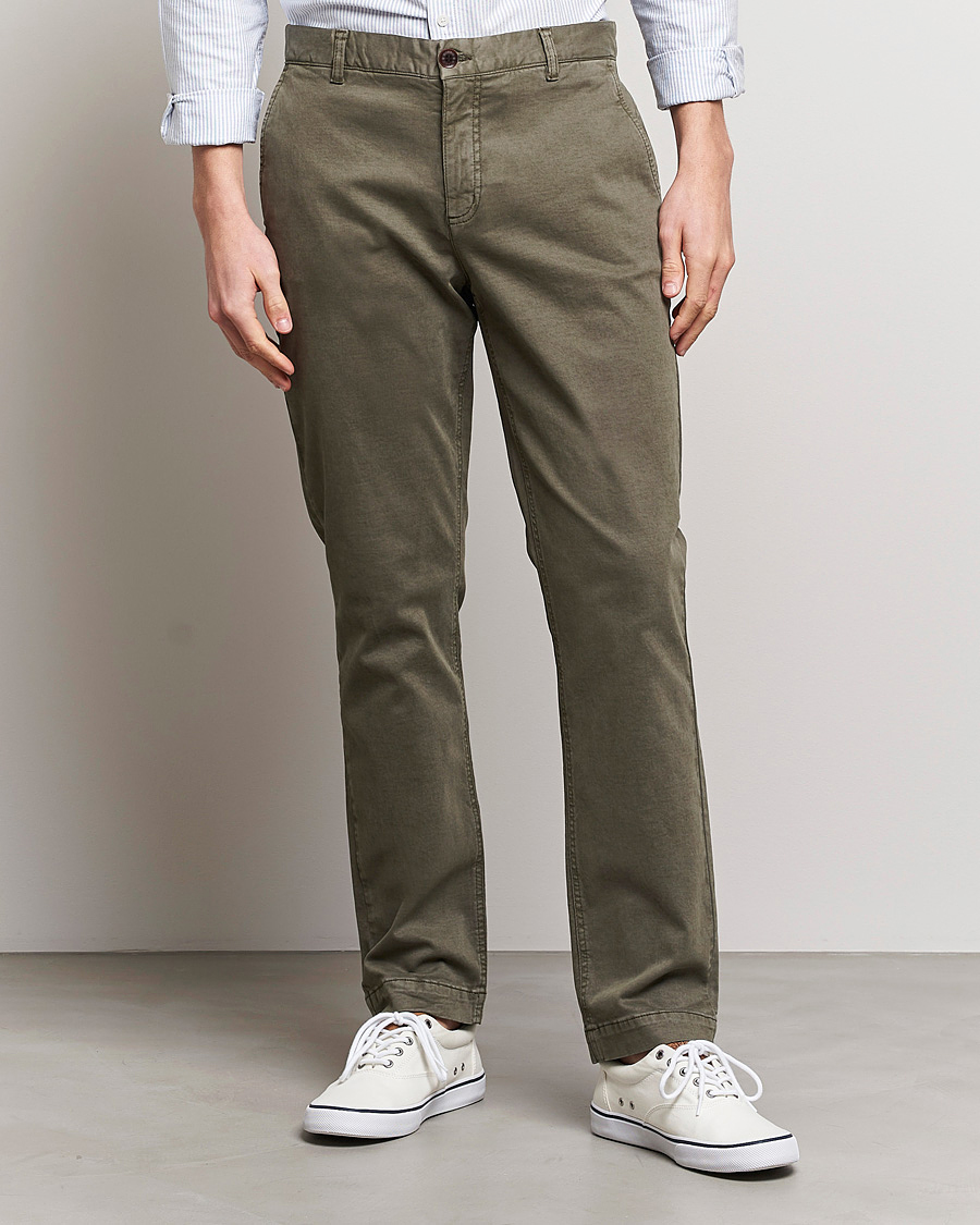 Herren | Hosen | Morris | Jeffrey Brushed Chinos Olive