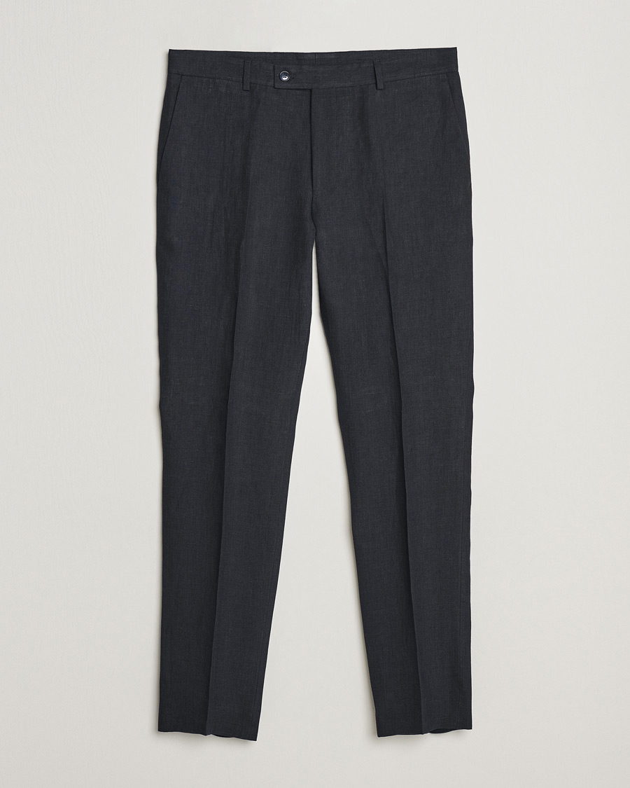 Herren | Hosen | Morris | Bobby Linen Suit Trousers Navy