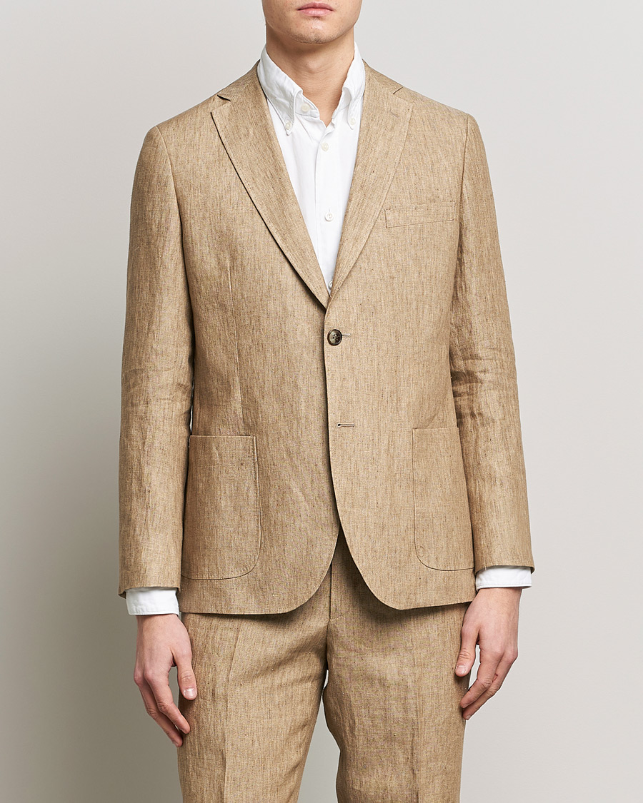 Herren |  | Morris | Archie Linen Suit Blazer Khaki