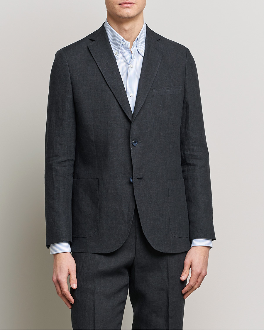Herren |  | Morris | Archie Linen Suit Blazer Navy