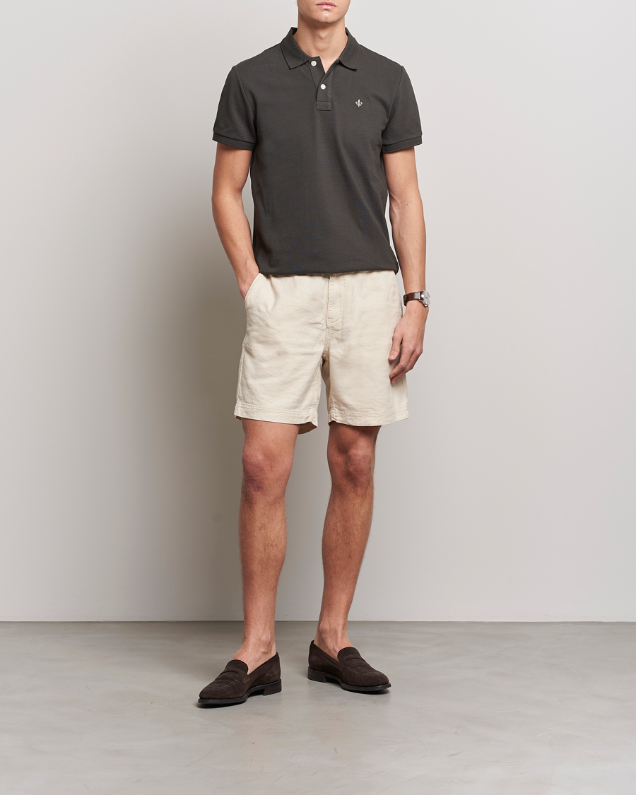 Herren | Shorts | Morris | Fenix Linen Drawstring Shorts Beige