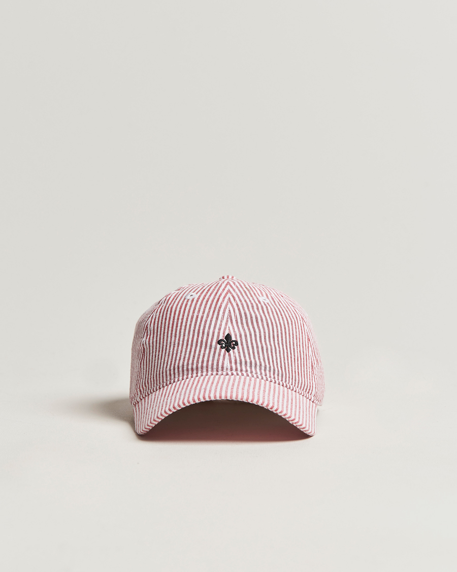 Herren | Morris Chapman StripedCotton Cap Red/White | Morris | Chapman StripedCotton Cap Red/White