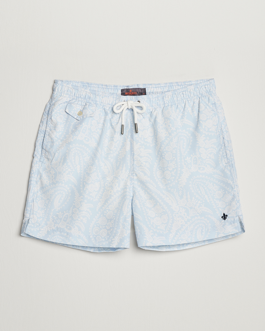 Herren | Badehosen | Morris | Paisley Bathing Trunks Light Blue
