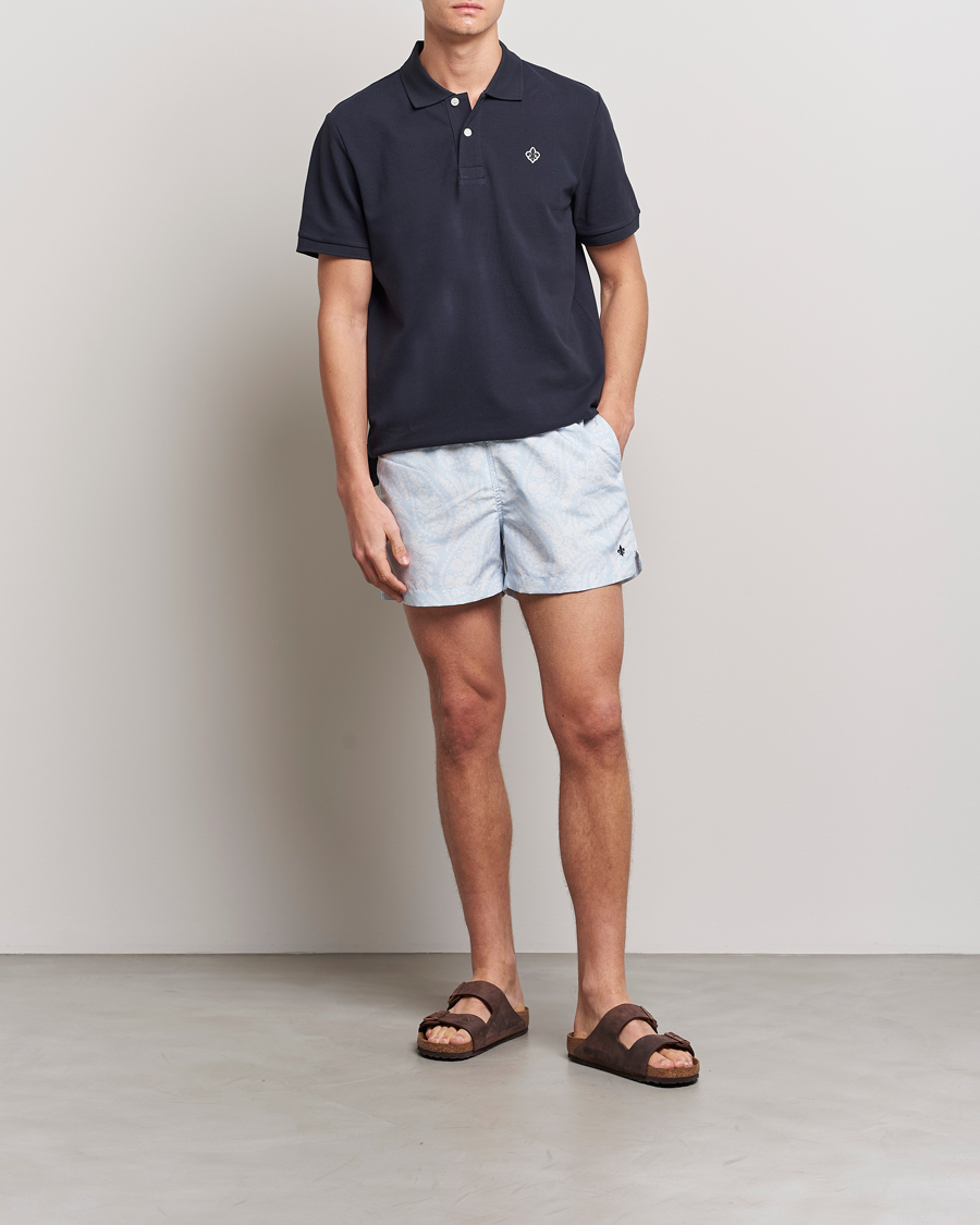 Herren | Badehosen | Morris | Paisley Bathing Trunks Light Blue