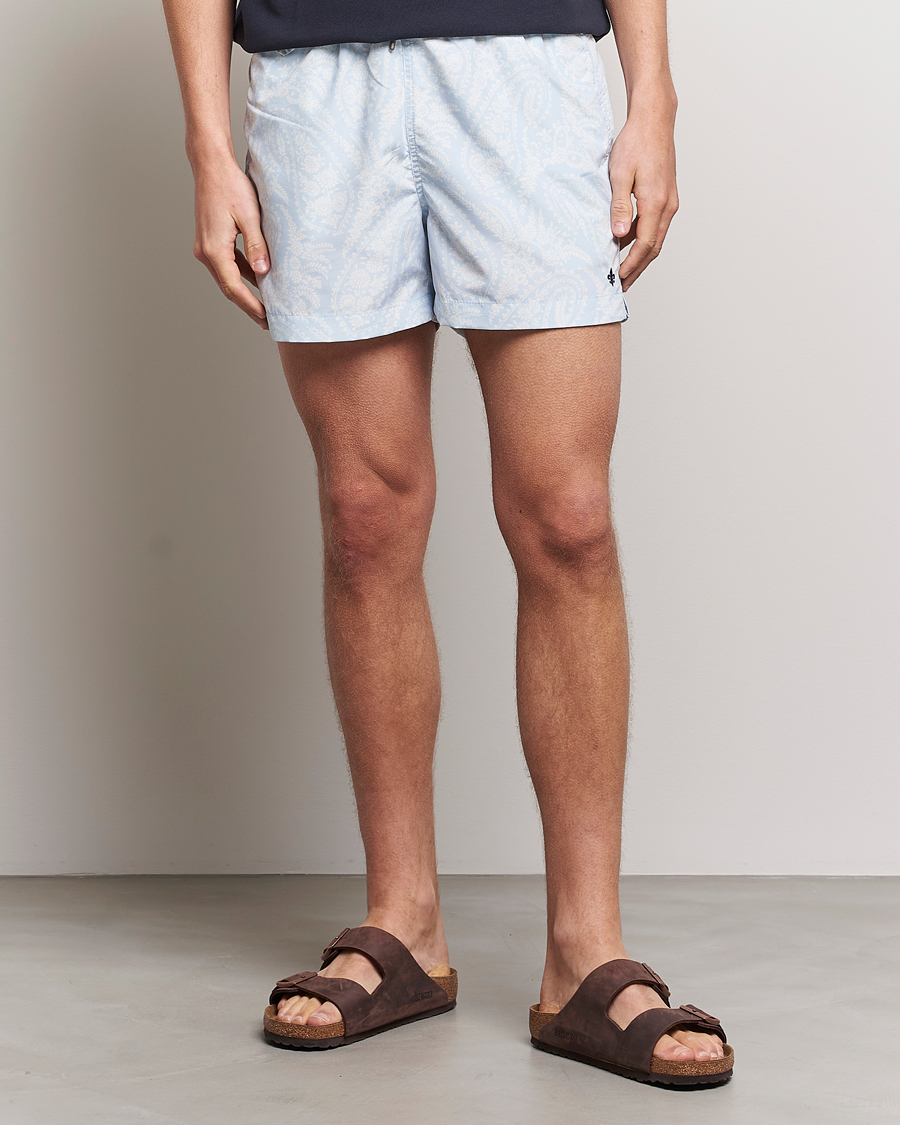 Herren | Badehosen | Morris | Paisley Bathing Trunks Light Blue