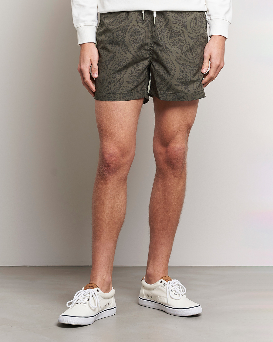 Herren |  | Morris | Paisley Bathing Trunks Olive