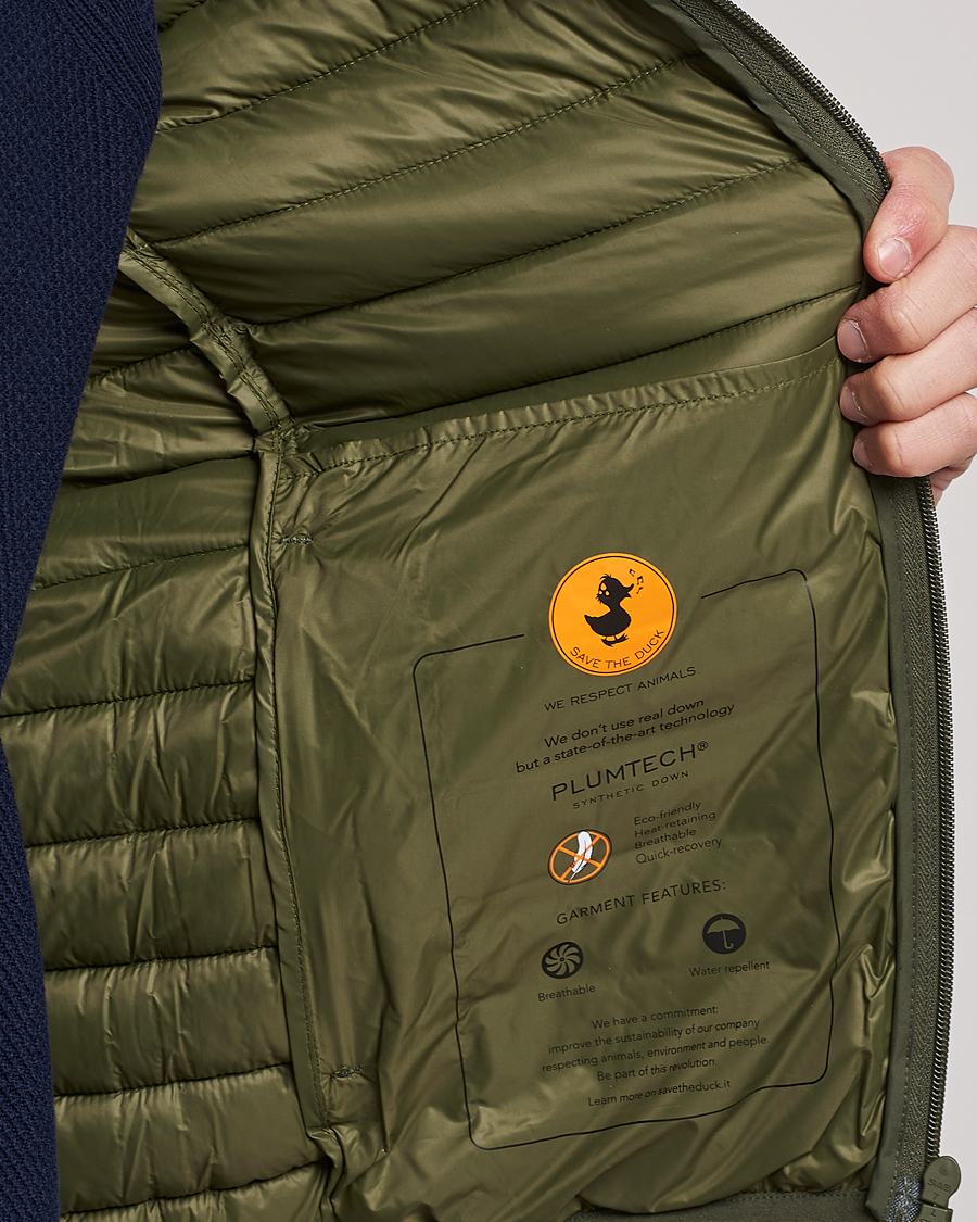 Herren | Jacken | Save The Duck | Luke Lightweight Matt Padded Hood Jacket Dusty Olive