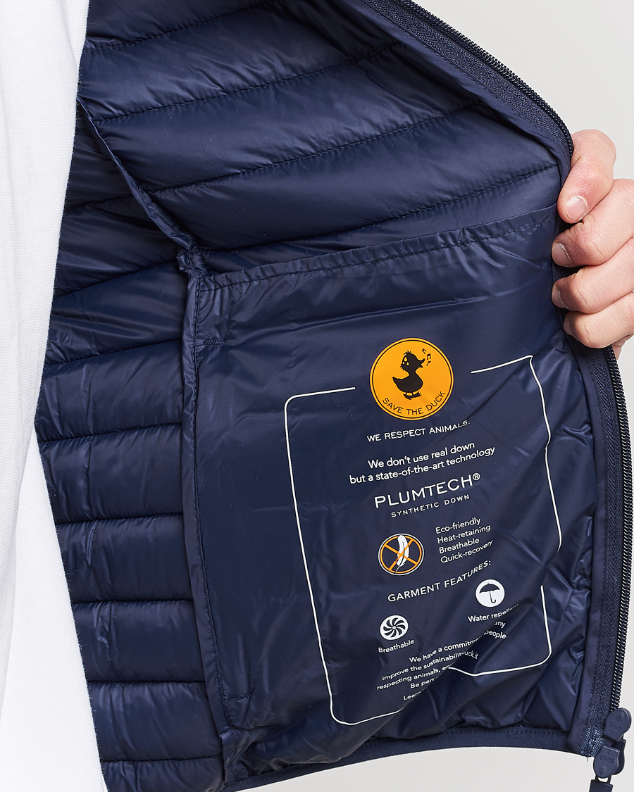 Herren | Jacken | Save The Duck | Luke Lightweight Matt Padded Hood Jacket Navy Blue