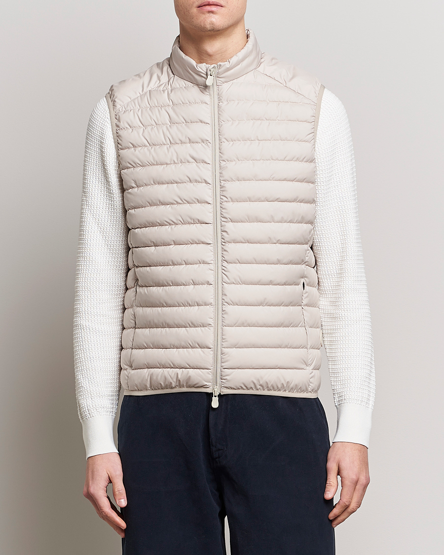 Herren | Westen | Save The Duck | Leonard Lightweight Matt Padded Vest Rainy Beige