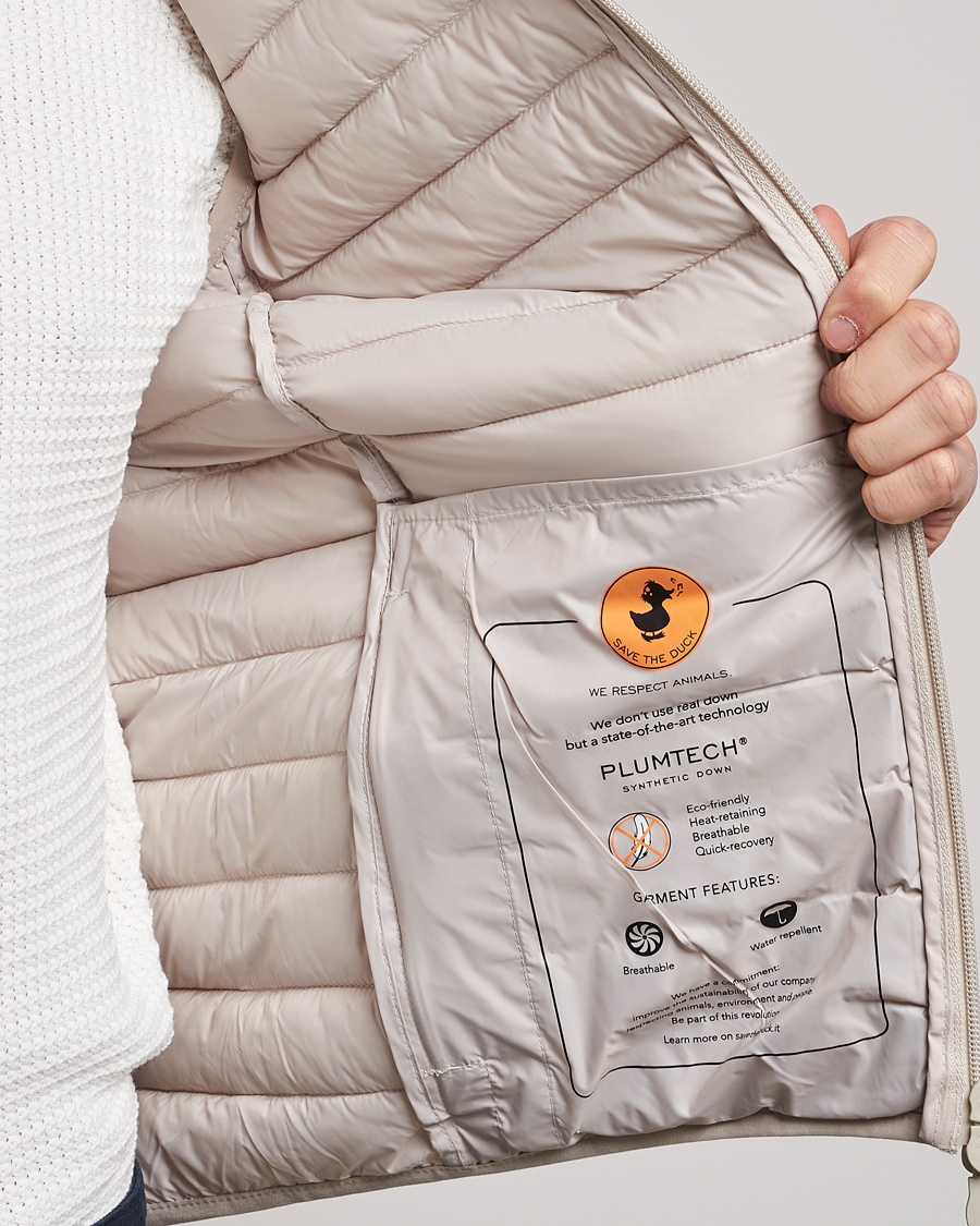 Herren | Westen | Save The Duck | Leonard Lightweight Matt Padded Vest Rainy Beige