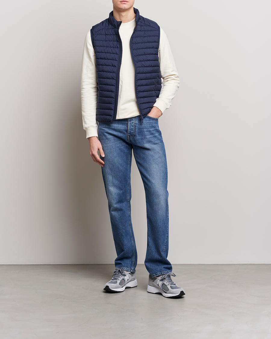 Herren | Westen | Save The Duck | Leonard Lightweight Matt Padded Vest Navy Blue