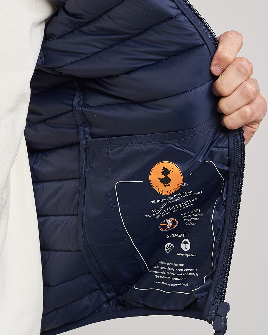 Herren | Westen | Save The Duck | Leonard Lightweight Matt Padded Vest Navy Blue