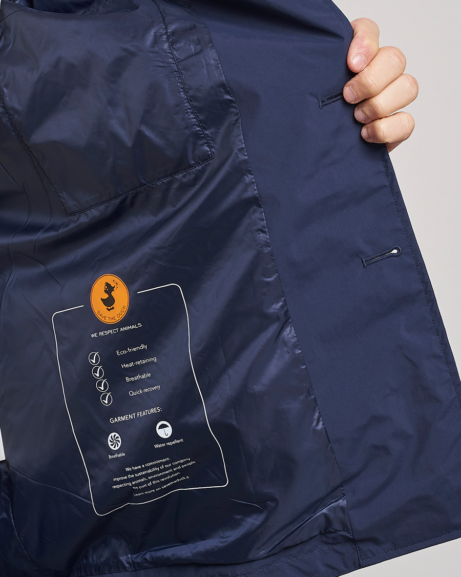Herren | Jacken | Save The Duck | Hamilton Recycled Nylon Coat Navy Blue