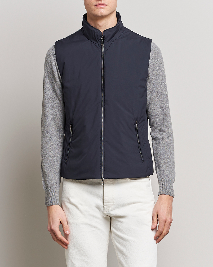 Herren | Italian Department | MooRER | Senio Padded Vest Navy