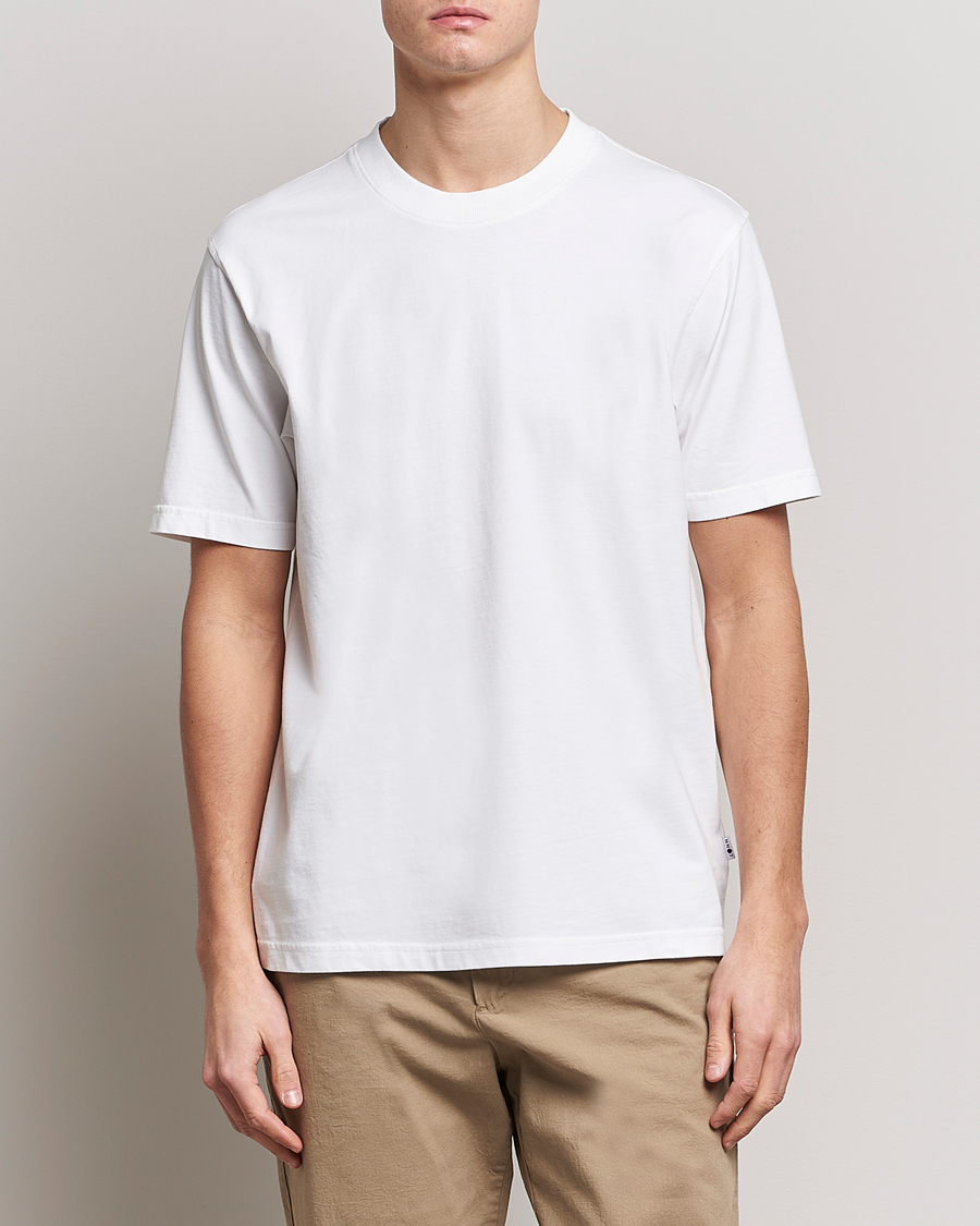 Herren | T-Shirts | NN07 | Adam Pima Crew Neck T-Shirt White
