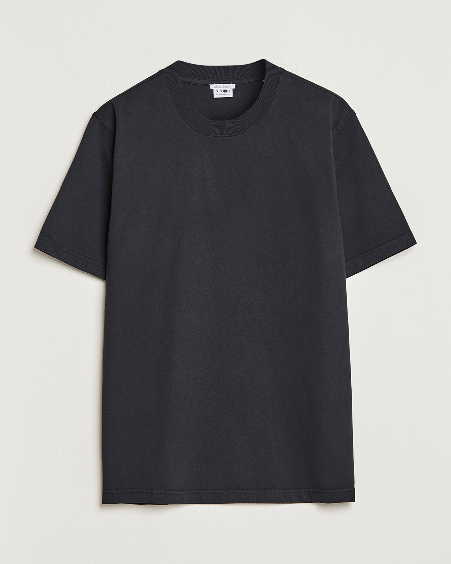 Herren | T-Shirts | NN07 | Adam Pima Crew Neck T-Shirt Black
