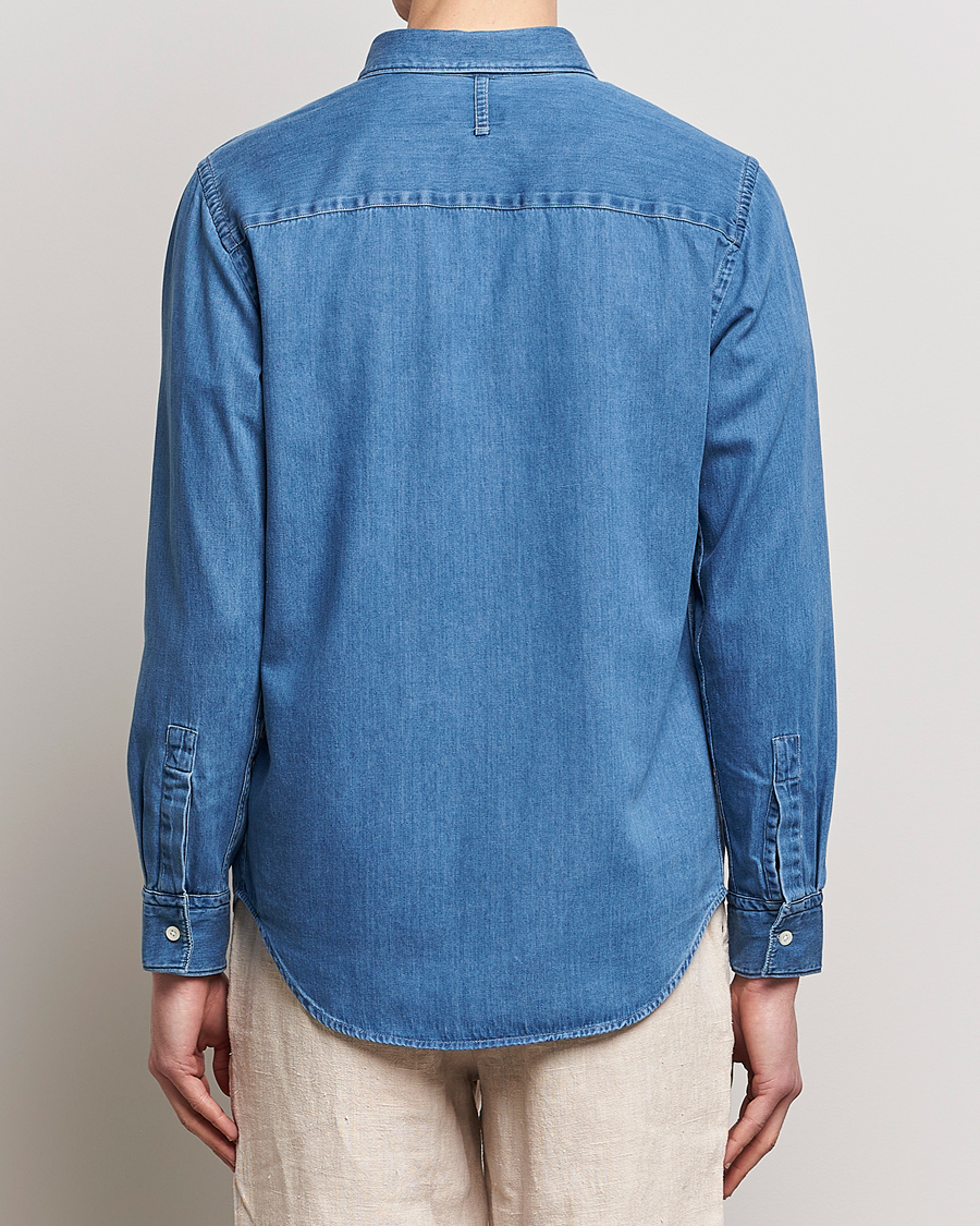 Herren | Hemden | NN07 | Cohen Tencel Denim Shirt Medium Blue