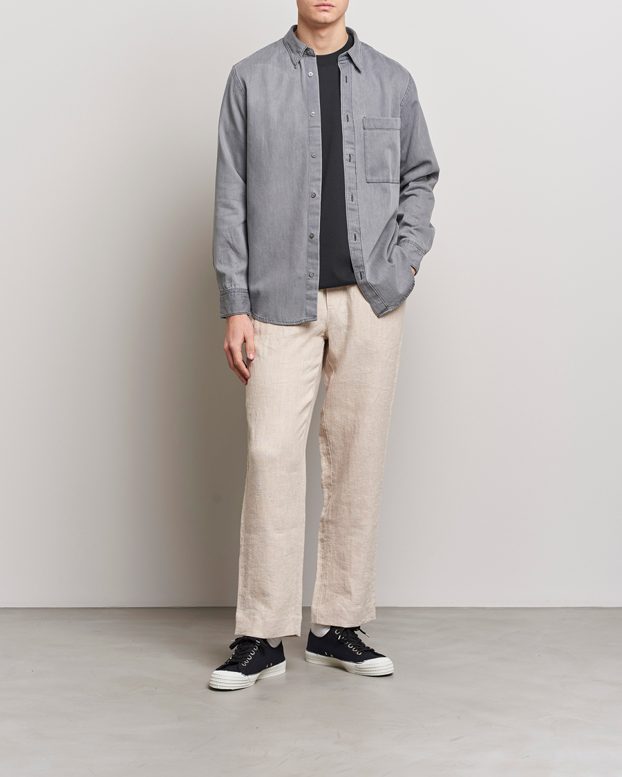 Herren | Hemden | NN07 | Cohen Tencel Denim Shirt Grey Denim