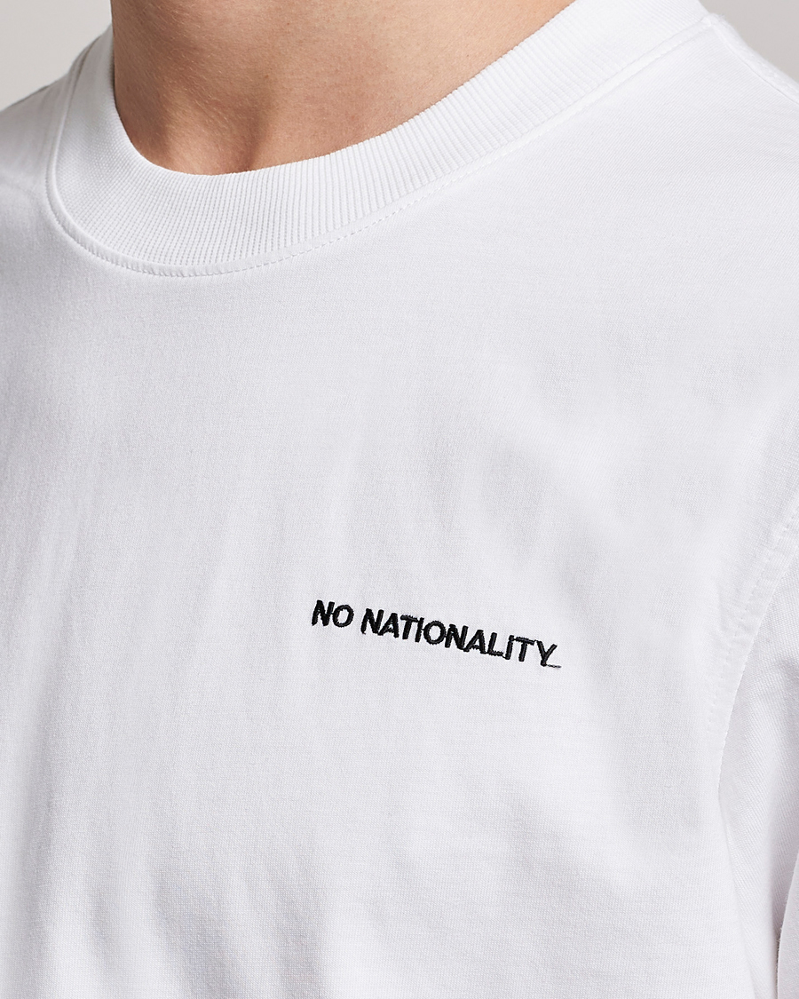 Herren | T-Shirts | NN07 | Adam Logo Crew Neck T-Shirt White