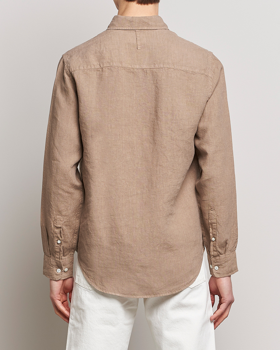 Herren | Hemden | NN07 | Arne Linen Shirt Greige
