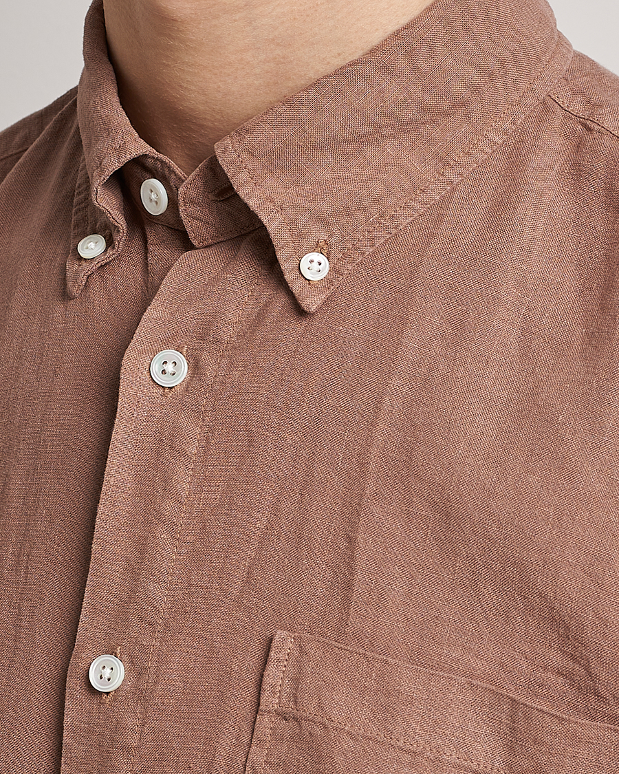 Herren | Hemden | NN07 | Arne Linen Shirt Nougat