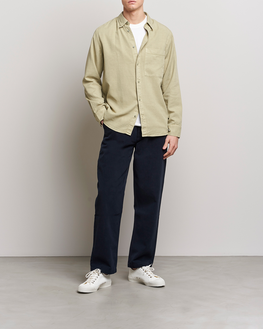 Herren | Hemden | NN07 | Cohen Tencel Shirt Pale Green