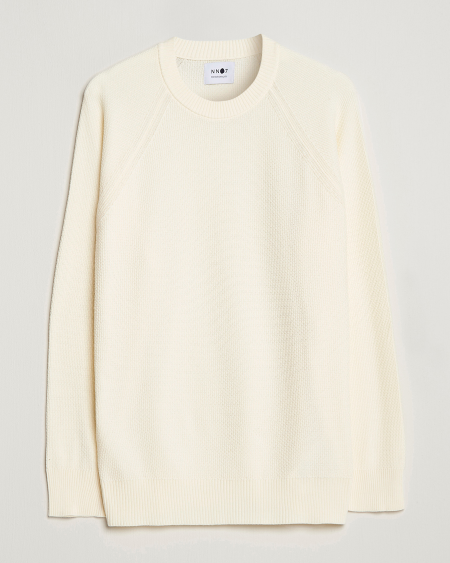 Herren | Pullover | NN07 | Brandon Cotton Knitted Sweater Ecru