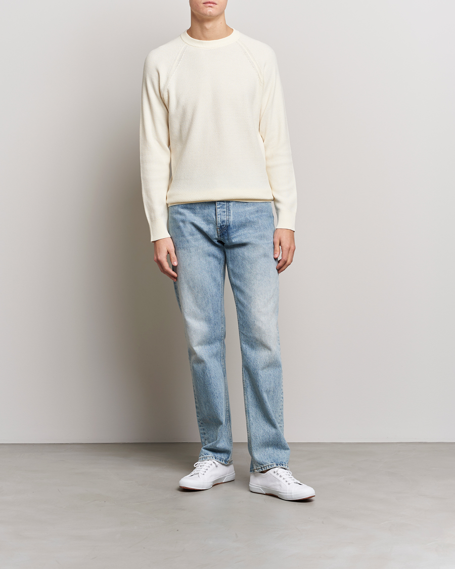 Herren | Pullover | NN07 | Brandon Cotton Knitted Sweater Ecru
