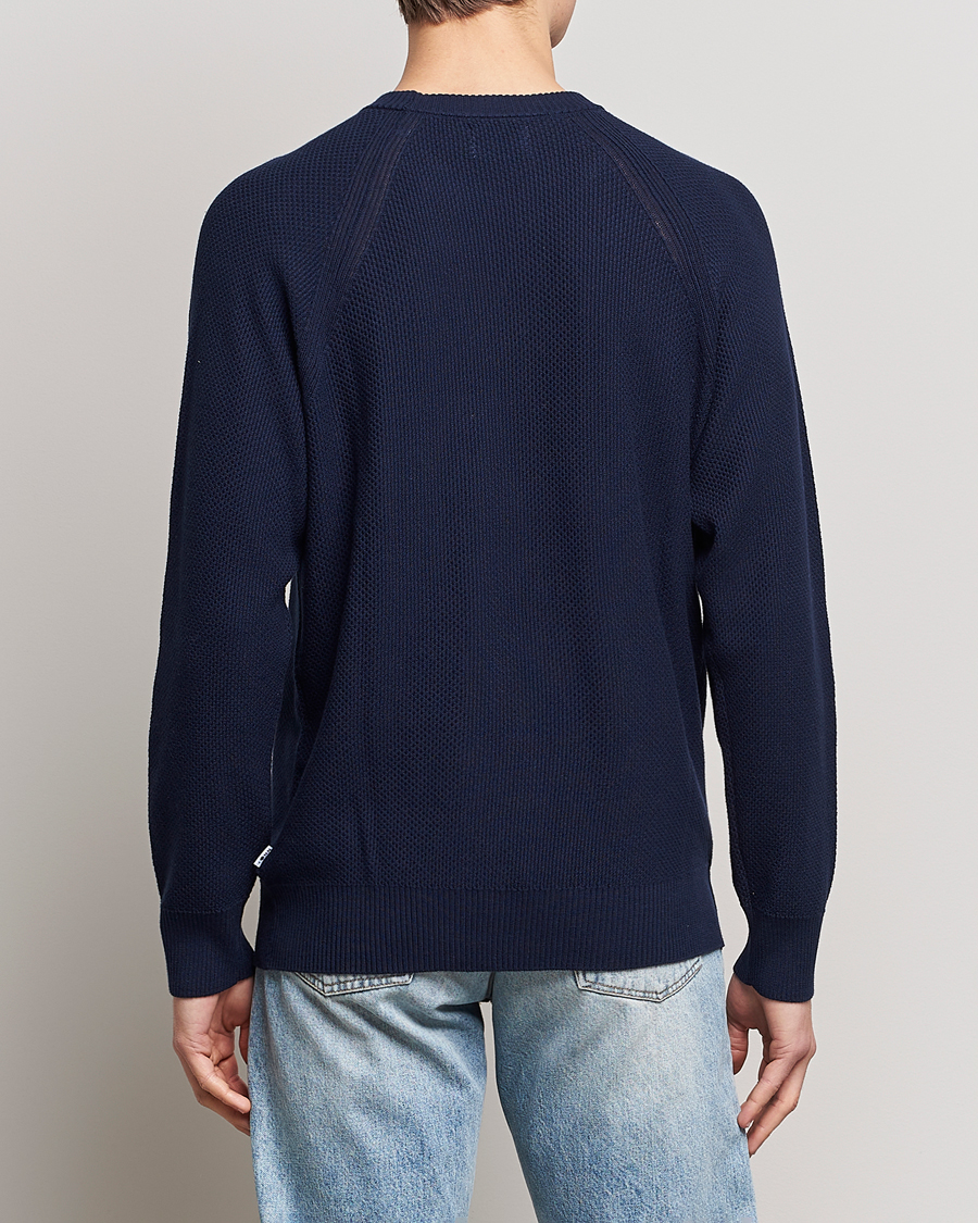 Herren | Pullover | NN07 | Brandon Cotton Knitted Sweater Navy Blue