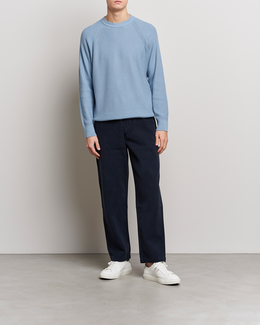 Herren | Pullover | NN07 | Brandon Cotton Knitted Sweater Ashley Blue