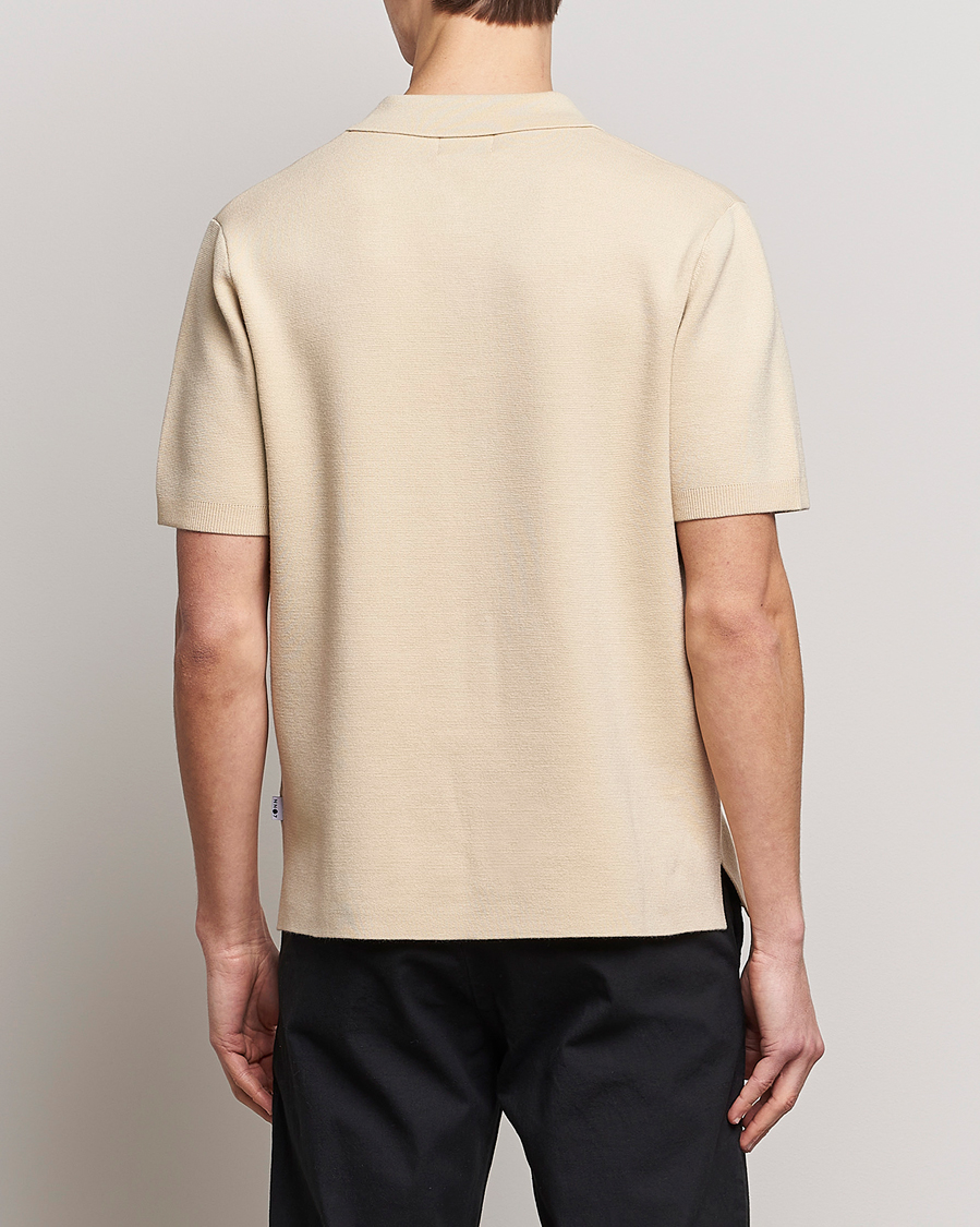 Herren | Poloshirts | NN07 | Harald Knitted Polo Ecru
