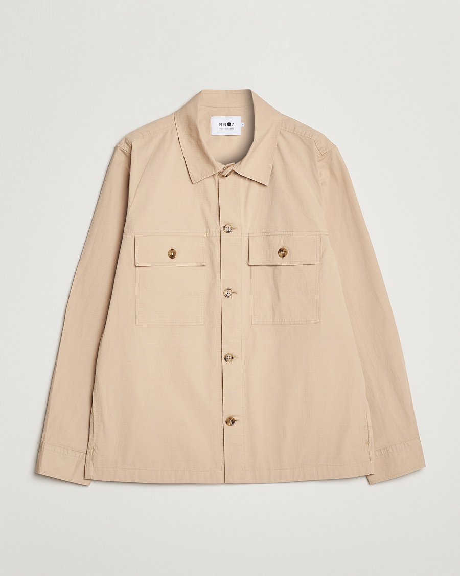 Herren | Hemden | NN07 | Wilas Ripstop Overshirt Cream