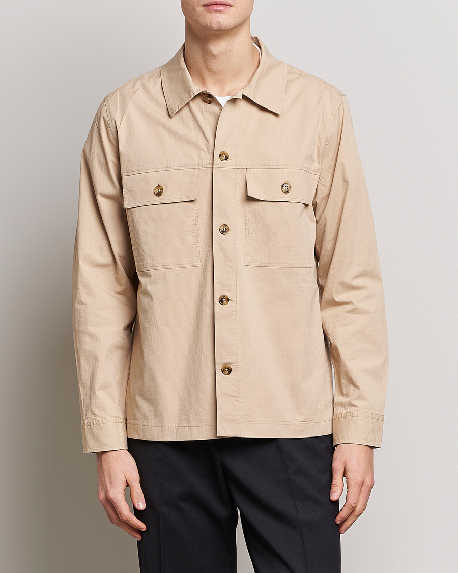 Herren |  | NN07 | Wilas Ripstop Overshirt Cream