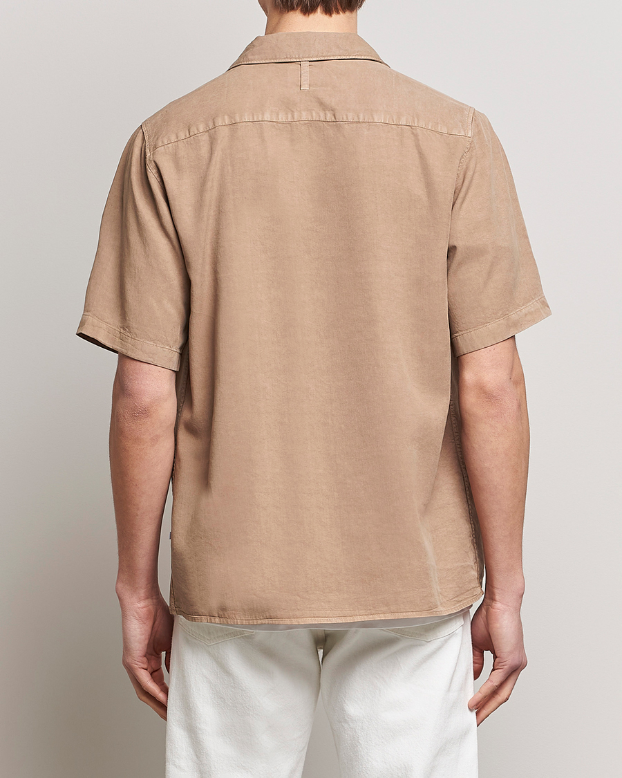 Herren | Hemden | NN07 | Julio Tencel Resort Collar Shirt Greige