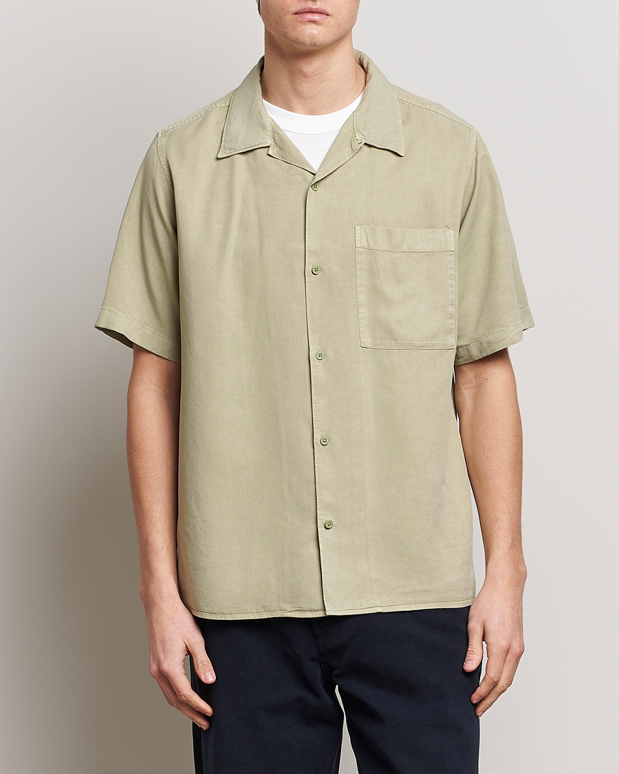 Herren |  | NN07 | Julio Tencel Resort Collar Shirt Pale Green