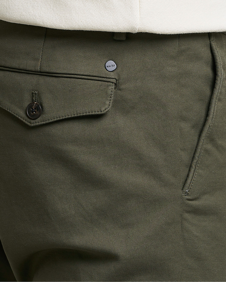 Herren | Hosen | NN07 | Scott Regular Fit Stretch Trousers Army Green