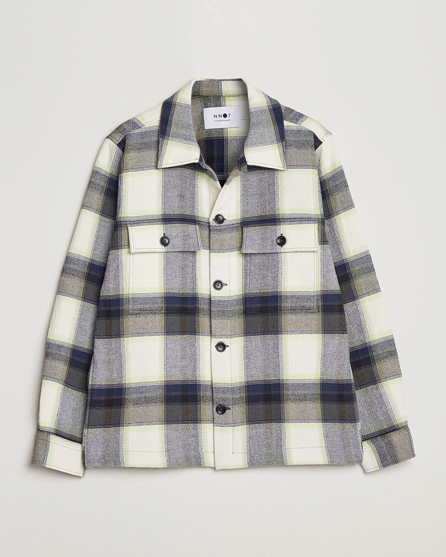 Herren | Hemden | NN07 | Wilas Checked Pocket Overshirt Blue