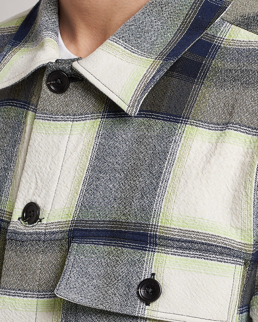 Herren | Hemden | NN07 | Wilas Checked Pocket Overshirt Blue