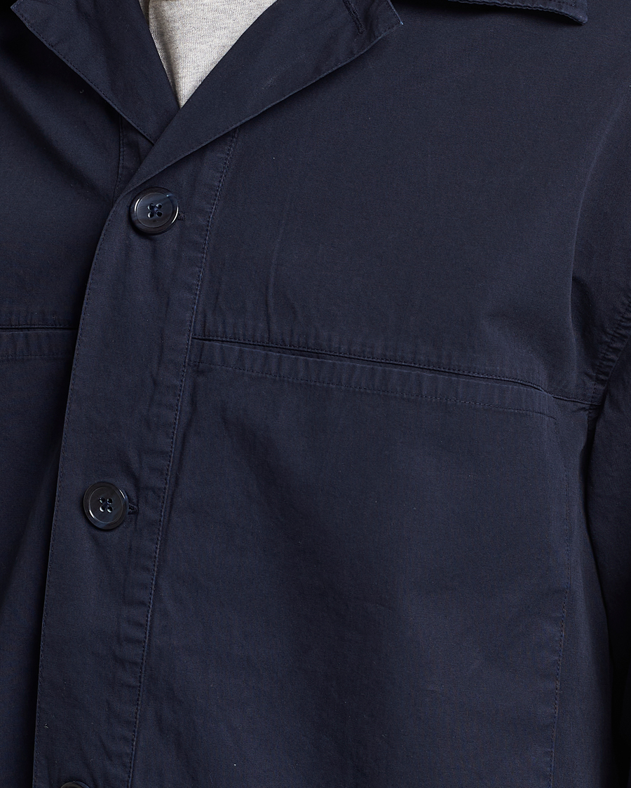 Herren | Hemden | NN07 | Andre Patch Pocket Overshirt Navy Blue