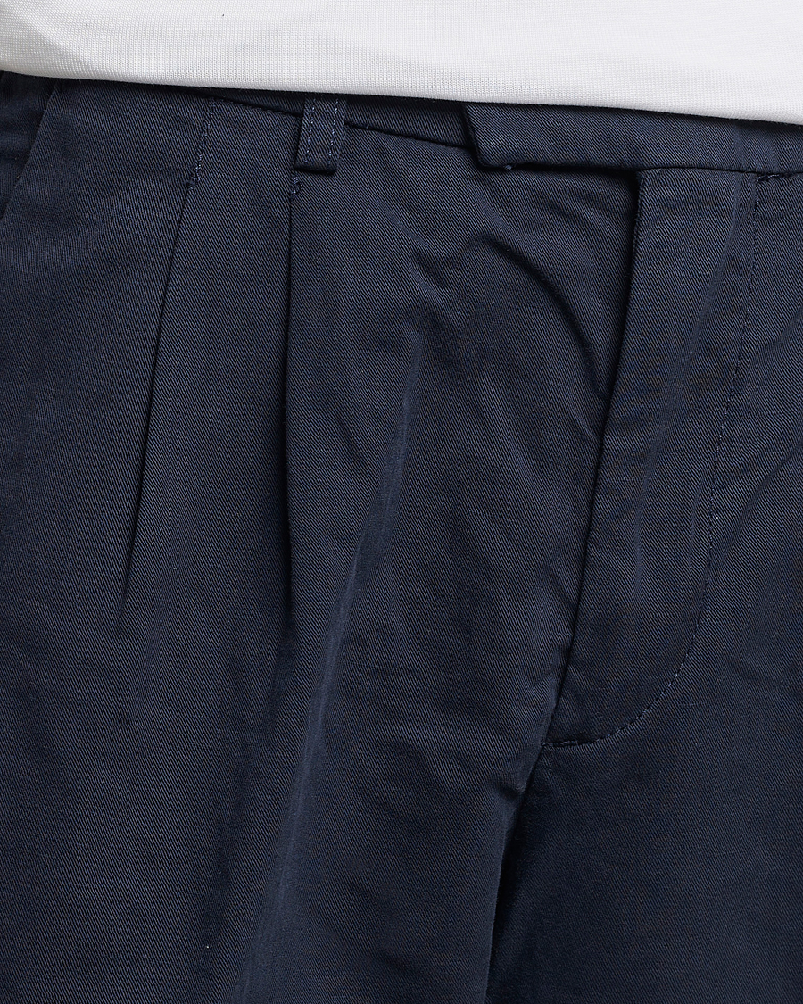 Herren | Hosen | NN07 | Fritz Pleated Trousers Navy Blue
