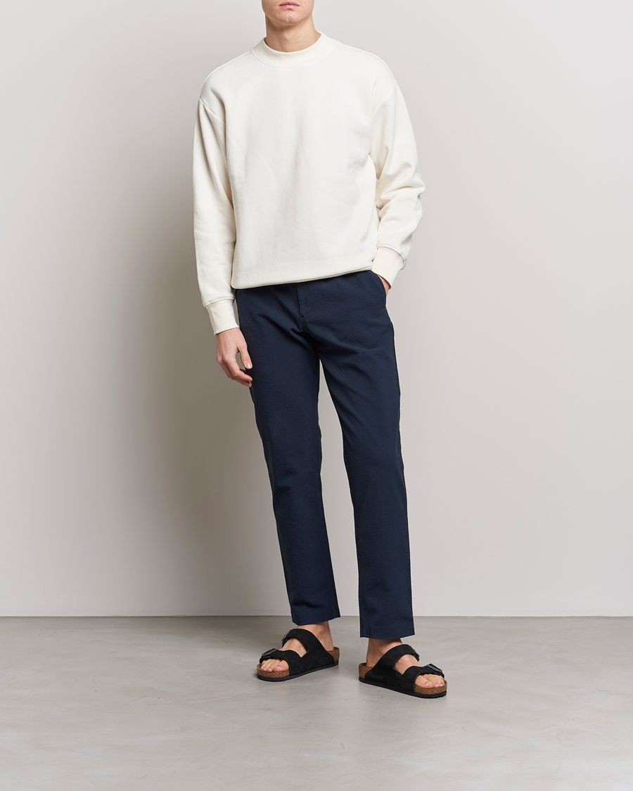 Herren | Hosen | NN07 | Theodore Seersucker Pants Navy Blue