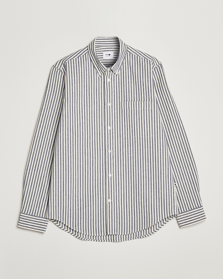 Herren | Hemden | NN07 | Arne Creppe Striped Shirt Navy/White