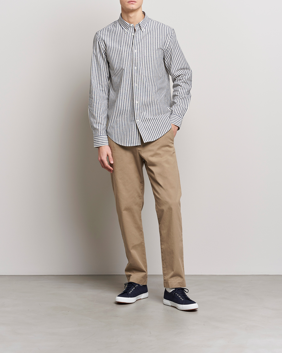 Herren | Hemden | NN07 | Arne Creppe Striped Shirt Navy/White